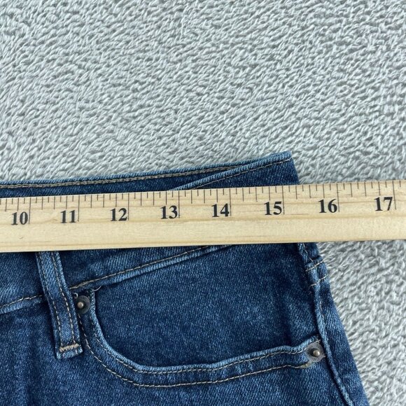 Calvin Klein Womens High-Rise Straight Leg Jeans Size 16 Blue NWT 5651 - Picture 5 of 9